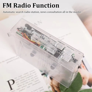 Lecteur de cassettes transparent BT 5.0 Son <span class=keywords><strong>HIFI</strong></span> Rétro Nostalgique Enregistreur automatique double piste - Product Image 4