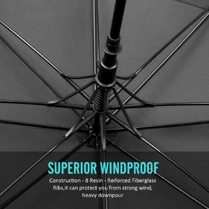 Xj 30 Inch Fiberglass <b>Windproof</b> Big Auto Opening Straight Cheap Price Daily Life Customized Logo Golf Men <b>Umbrella</b> - Product Image 6