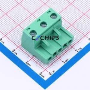 MX2EDGK-7.62-03P-GN01-Cu-Y-A Plug-in Terminal Block P=7.62mm Connector ( Construction: 1x3P )( Pitch: 7.62mm )( Color: Green ) - Product Image 1