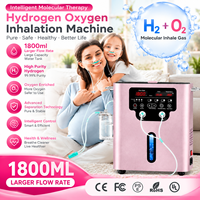 CE H2 Inhalateur de gaz moléculaire 1800ml Spe Pem Spa Machine d'inhalation intelligente d'hydrogène et d'oxygène pour thérapie moléculaire