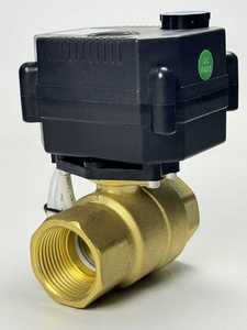 Flomarvel Válvula de bola motorizada 4-20mA 0-5V 0-10V 2-10V IP67 de 5 hilos con indicador y sobremando a través manual, 12V 24V, latón SS304 - Product Image 5