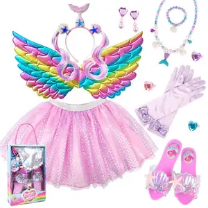 女孩仙女服装仙女装扮衣服蝴蝶翅膀生日派对套装