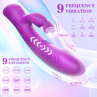 S-HANDE Vibrateur clitoridien et point G pour femme, masseur de clitoris, vibromasseur lapin, jouet sexuel pour le corps et les seins