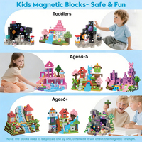 100 PIÈCES Bestseller Yiyuan Toys Ensemble de blocs de construction magnétiques en plastique DIY, jouets éducatifs STEM 3D en forme de cube pour enfants garçons et filles