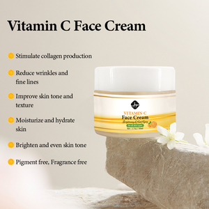 Ensemble de soins de la peau à la vitamine C, marque privée naturelle, crème éclaircissante anti-acné 3 en 1, extrait d'aloe vera et de thé vert, sérum, ensembles de vitamine C - Product Image 2