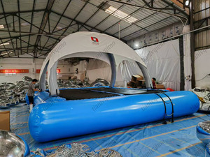 Manufacturer Sells Durable Water Tent Style Trampoline Floats for Summer Water Sports and <b>Entertainment</b> Facilities - Product Image 2