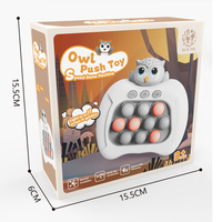 Jouet éducatif pour enfants populaire, dinosaure de dessin animé, plastique, pop, push, jeu électronique, machine à jeu, fidgets, jeu de poussée rapide, console de jeu HSD