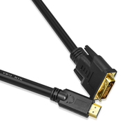 HDMI - DVI Kablosu Erkek-Erkek Çift Yönlü Altın Kaplama 1080P 3D Altın Kaplama Uzatma Kablosu 1.5M3M5M10M15M