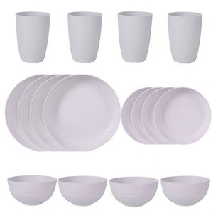 Juego de Platos de Cerámica Reactiva Creativa 2024, que Incluye Cuatro y 16 Piezas - Product Image 1