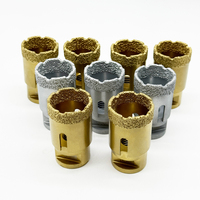 20mm-68mm foret à carottage en porcelaine brasé sous vide forets diamantés scie cloche coupe-trou forets diamantés