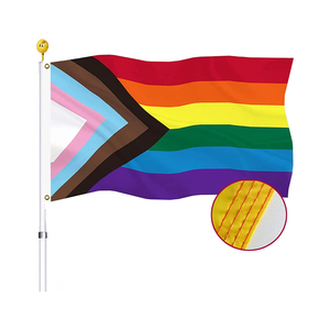 Poliéster LGBTQ Arco Iris bandera lesbiana homosexual bisexual pansexualidad transgénero orgullo bandera accesorio pantalla - Product Image 5