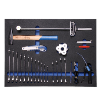 Kit d'outils de réparation automobile OEM personnalisable de qualité supérieure, 24 pièces, à commande manuelle, avec garantie de 3 ans