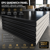 Panneau sandwich en mousse PU PIR de 100 mm, panneau d'isolation thermique ignifuge pour les murs et les toits des entrepôts frigorifiques