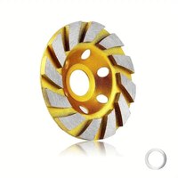 Meule à diamant turbo pour béton de 4 pouces, 12 segments, meule à angle robuste pour meuleuse d'angle