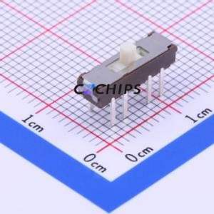 SSSS223600 Slide Switch Through hole Component (THT) Switch Double Pole Three Throw Rectangle Pin Header PC Pin 5.5mm - Product Image 1