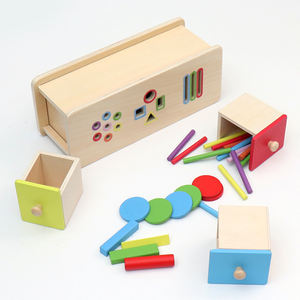 Jouet d'activité de tri des formes et des couleurs en bois Montessori, <span class=keywords><strong>kit</strong></span> de reconnaissance géométrique pour tout-petits, développement de la <span class=keywords><strong>motricité</strong></span> fine - Product Image 2