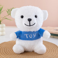 Ours en peluche câlin de 7 pouces pour machine à griffes, jouet en peluche, poupée, pour vente de rue, jeu de lancer d'anneaux, jeu de lancer de mariage, vente en gros, polyester et coton PP