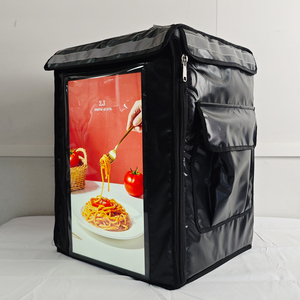 Thực Phẩm Deilevry Túi Ba Lô Takeout Takeaway Hộp Quảng Cáo Màn Hình Cảm Ứng Hiển Thị Kỹ Thuật Số Biển Menuboard Pin Có Thể Sạc Lại - Product Image 2