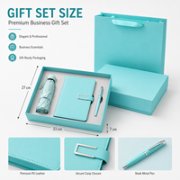 Bedrijfsgeschenkset met aangepast logo, paraplu, notitieboek, pen, USB-stick, luxe geschenkverpakking, lage minimale bestelhoeveelheid