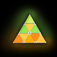 Lampe Murale Triangulaire Intelligente à Panneau LED WIFI, Kit de Décoration de Jeu d'Atmosphère RVB, Lumière de Décoration Créative de Fête