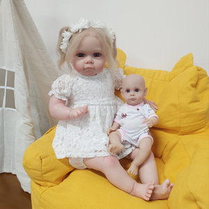 Muñeca Reborn Bebe Maggie de 24 Pulgadas, Muñeca Realista de Silicona Suave con Cuerpo de Algodón, Muñeca de Niña para Jugar, Regalo para Niños - Product Image 4
