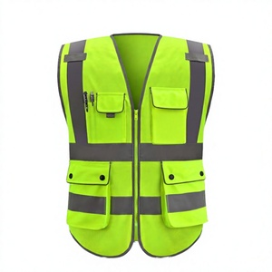 Échantillon Gratuit Réponse en 1 Minute Vente de 8 Millions de Pièces Usine avec 26 Ans d'Expérience Équipe de Qualité CE ANSI EN 20471 CLASSE 2 Polyester Réfléchissant LED - Product Image 1