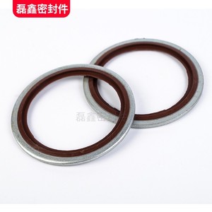 ปะเก็นผสมฟลูออโรรับเบอร์สแตนเลส 2 มม. แหวนซีลอเนกประสงค์ทนอุณหภูมิสูง - Product Image 2