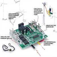 Modul Pengisi Daya Baterai Lithium 18650 02 BMS 5S 20A PCM Balancer PCBA Tipe Power Bank dengan Ketebalan Tembaga 1 oz
