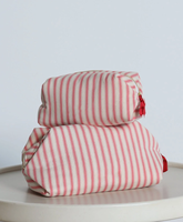 Trousse de Toilette de Voyage Tendance en Coton, Sac Cosmétique Rigide, Petite Pochette de Rangement, Trousse de Maquillage, Étui de Voyage