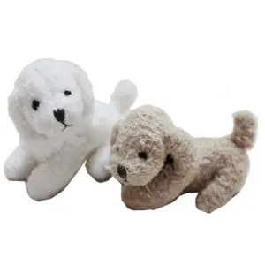 Toptan sevimli mini dolması hayvan peluş köpek anahtarlık promosyon hediyeler yumuşak dolması peluş 8cm oyuncak köpek