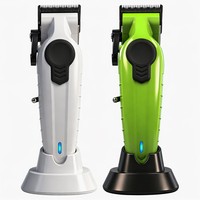 Tondeuse à cheveux sans fil 2500 mAh avec lame en céramique DLC, autonomie de 360 min, pour barbier et toilettage masculin, tondeuse électrique rasoir de précision