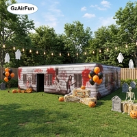 Labyrinthe gonflable sur le thème d'Halloween, best-seller, parfait pour les activités et les fêtes des enfants.