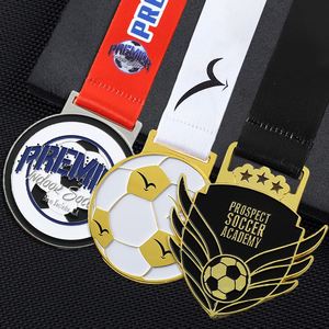 Médaille personnalisée par le fabricant, médaille en métal émaillé avec logo, récompense sportive, médaille de basket-ball, de rugby, de football, de marathon, de course à pied 5 km - Product Image 3