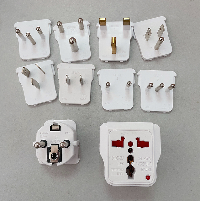Worldwide Universal International Converters Travel Adapter Wall AC Power Plug Adapter for USA EU UK AU Italy Multi Plug
