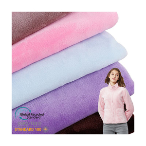 <span class=keywords><strong>Tela</strong></span> de lana de coral de <span class=keywords><strong>doble</strong></span> cara con estampado múltiple personalizado de peso medio para manta de bebé - Product Image 1