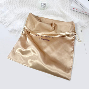 Customized Luxury Reusable Portable Fashion Satin Eco-Friendly Hair Tie Wig Handbag Shoe Cap Packaging Gift Storage Dust <b>Bag</b> - Product Image 3
