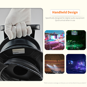 Chuyên nghiệp ethercon Cat6 che chắn cáp <span class=keywords><strong>Ethernet</strong></span> trống 10Gbps độ trễ thấp cho âm thanh kỹ thuật số Mixer thiết bị sân khấu với Reel - Product Image 3