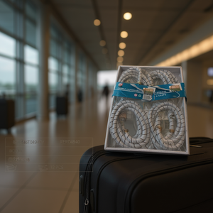 Goma White Luggage Straps 12 Pcs For Travel Bag Secure Binding - Product Image 3