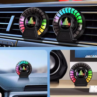 Diffuseur d'arômes pour voiture avec commande vocale, recharge USB, lumière rythmique, lampe musicale RGB pour voiture