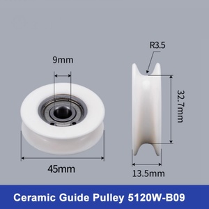 Sen Guang All-ceramic Guide Wheels Wire Drawing <b>Belt</b> Type ISO9001 Certified 45mm Outer Diameter OEM Long <b>Working</b> Life Wear - Product Image 2