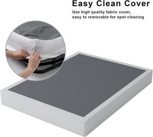 Plataforma Metálica Resistente de Fábrica al por Mayor con Cubierta de Tela para Uso en Hoteles, Fácil de Montar, Silenciosa, Negra, para Sala de Estar y Apartamento - Product Image 4