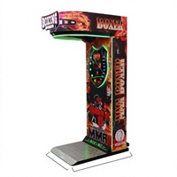 Machine de boxe d'arcade Punch Kick - Jeu de parc d'attractions à monnayeur en plastique anglais avec garantie d'un an