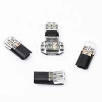 Conector Rápido D2 D3 T2 Sin Desforre, Sin Soldadura, Conector Macho-Hembra, 10A, Bloque de Terminales de Latón T2 de Empuje