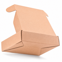 Boîte d'emballage en carton kraft, carton recyclable, boîte plate pour envoi postal, boîte d'expédition pour boutique en ligne, expédition de vêtements et d'accessoires