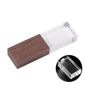 Nhà máy 64GB USB 2.0 & 3.0 Stick pha lê Laser khắc 3D Logo sáng Hộp gỗ Trong Suốt LED Món quà sáng tạo USB ổ đĩa <span class=keywords><strong>flash</strong></span> - Product Image 6