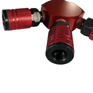 Fabrik-Großhandel Pneumatische Schnellkupplung 3-Wege-Luftverteiler-Anschlüsse 1/4''NPT Luftschlauchkupplung OEM - Product Image 4