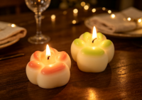 Katzenpfoten-Aromatherapie-Kerze Kreatives Duft-Geschenk für Zuhause Handgefertigte Geformte 100% Organische Valentinstag Weihnachten