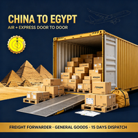 Transitaire Alibaba Amazon Égypte, service d'expédition porte-à-porte par air+express, agent ZHL pour marchandises générales, délai de expédition de 15 jours