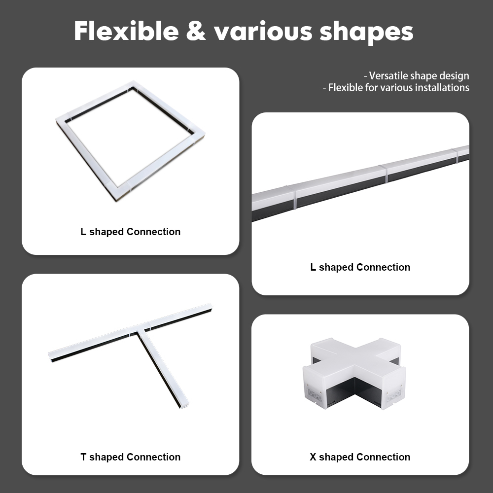 Easy Install Linkable LED Linear Lamp G1 Series 600mm 1200mm Aluminum LED Office Light Factory Price OEM ODM Service