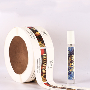 Phổ biến nhất sang trọng kết cấu nến nhãn in ấn tùy chỉnh thiết kế logo vàng lá dập nổi giấy nhãn dán nhãn cho chai nước hoa - Product Image 3